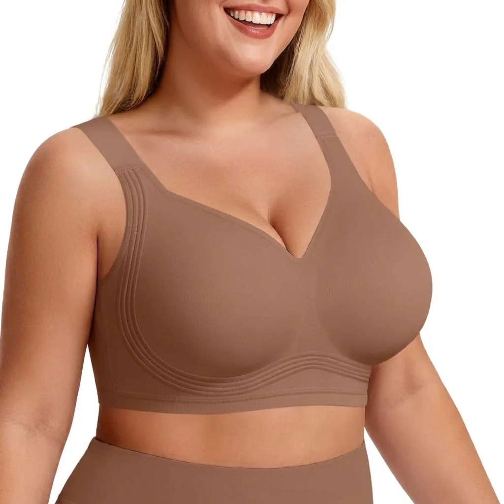 Women's Wireless Full-Coverage Supportive Push-Up Bra