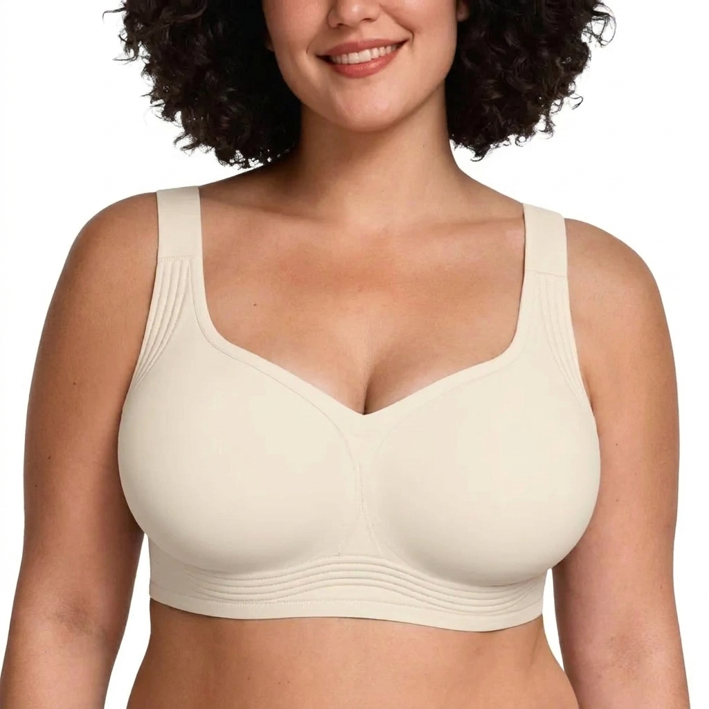 Women's Wireless Full-Coverage Supportive Push-Up Bra
