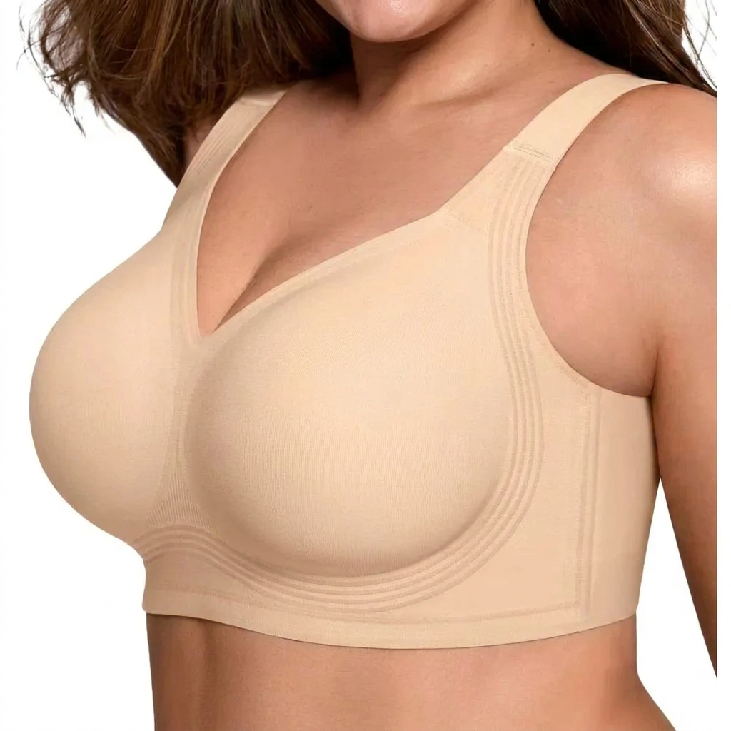 Women's Wireless Full-Coverage Supportive Push-Up Bra