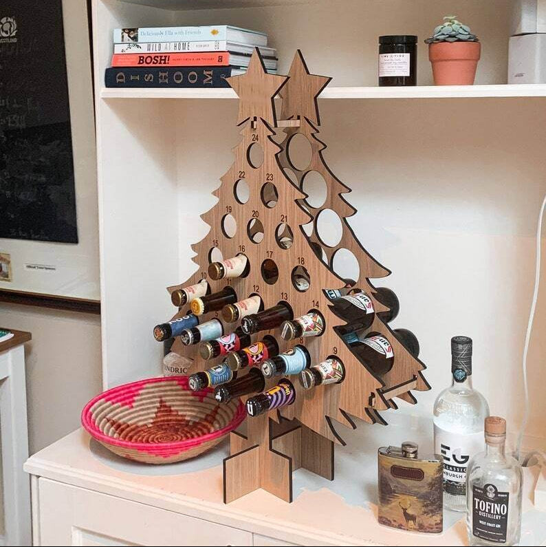 Wooden Beer Advent Calendar 2026 – 24-Day Christmas Countdown